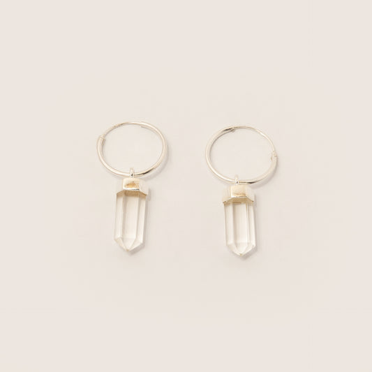 Aretes Cuarzo Cristal