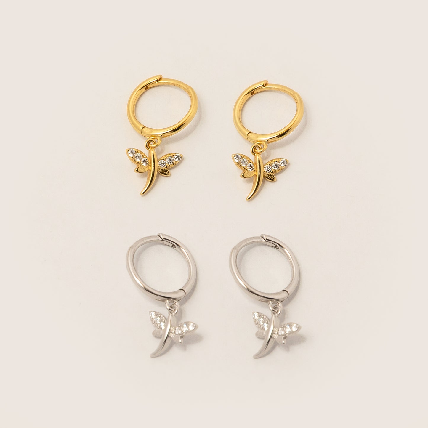 Aretes Libelula Gold