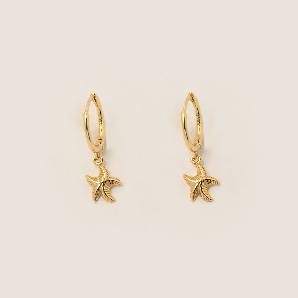 Aretes Huggie | Star Gold