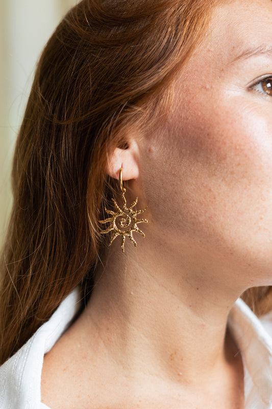 Aretes Sol Maximalista