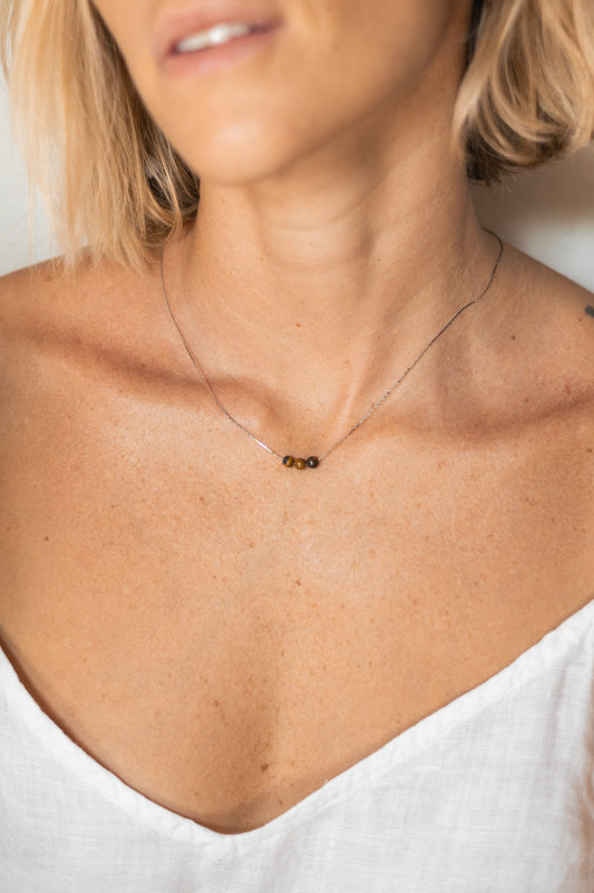 Collar Ojo de Tigre Gold