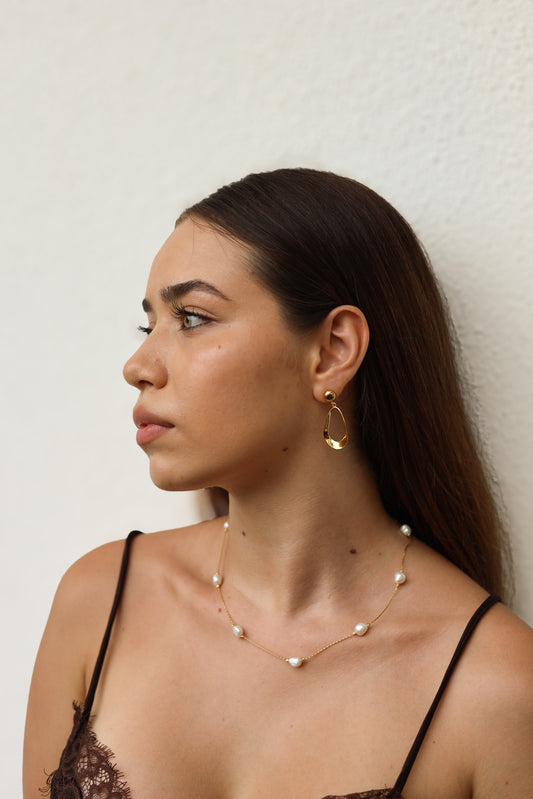Arete Oval Dorado