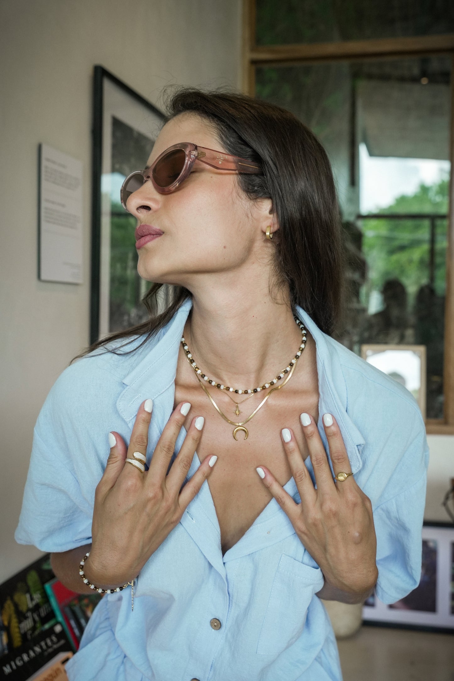 Collar cuentas de Ojo de Tigre