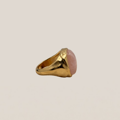 Anillo Vintage Cuarzo Rosa