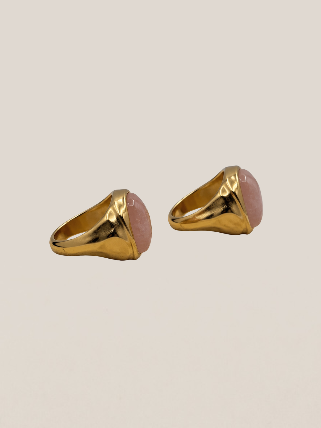 Anillo Vintage Cuarzo Rosa