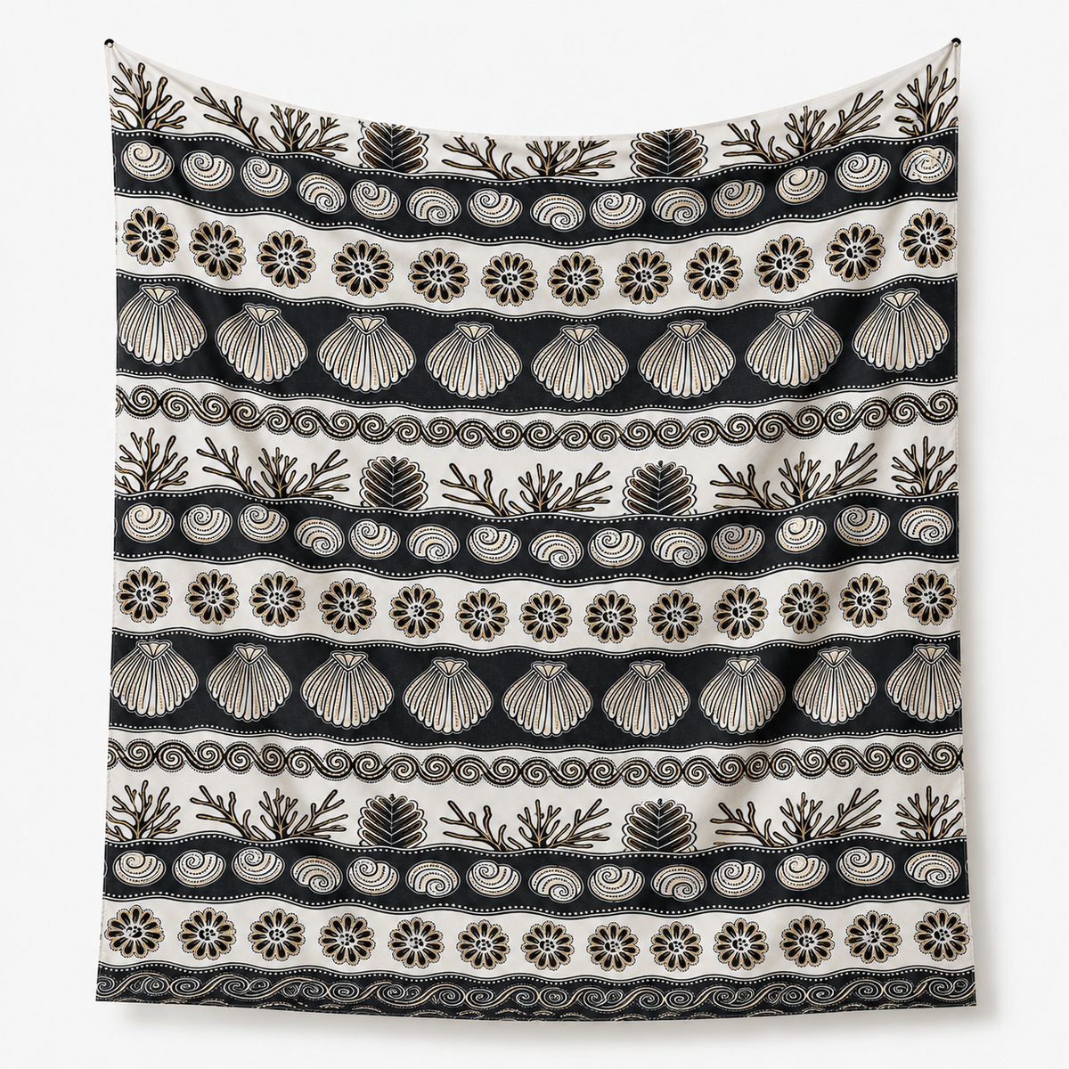 Pareo Coco | Black & Gold