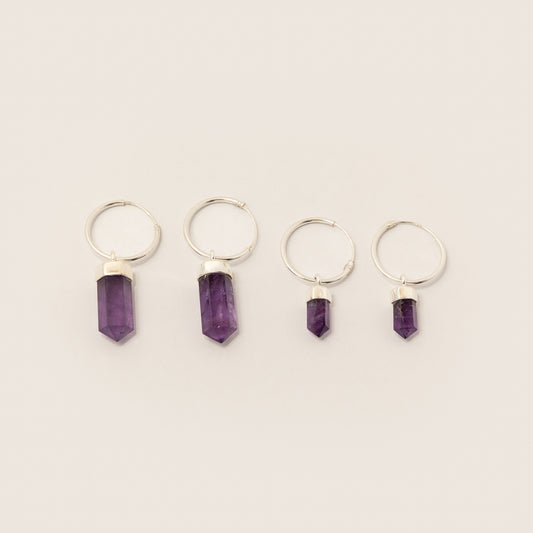 Aretes Amatista