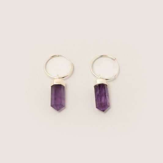 Aretes Amatista