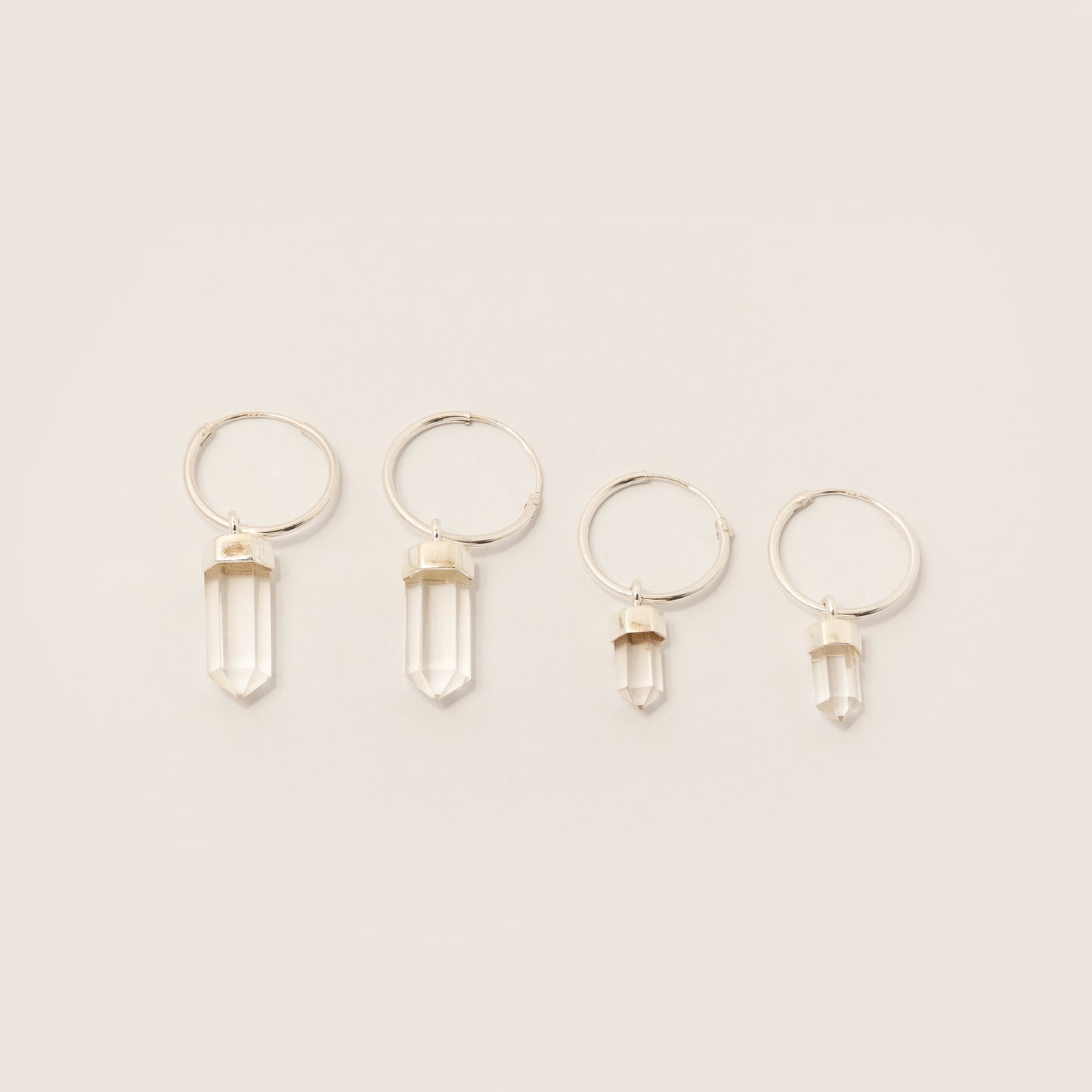 Aretes Cuarzo Cristal