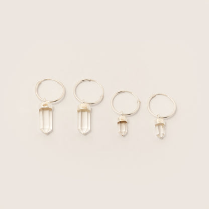 Aretes Cuarzo Cristal