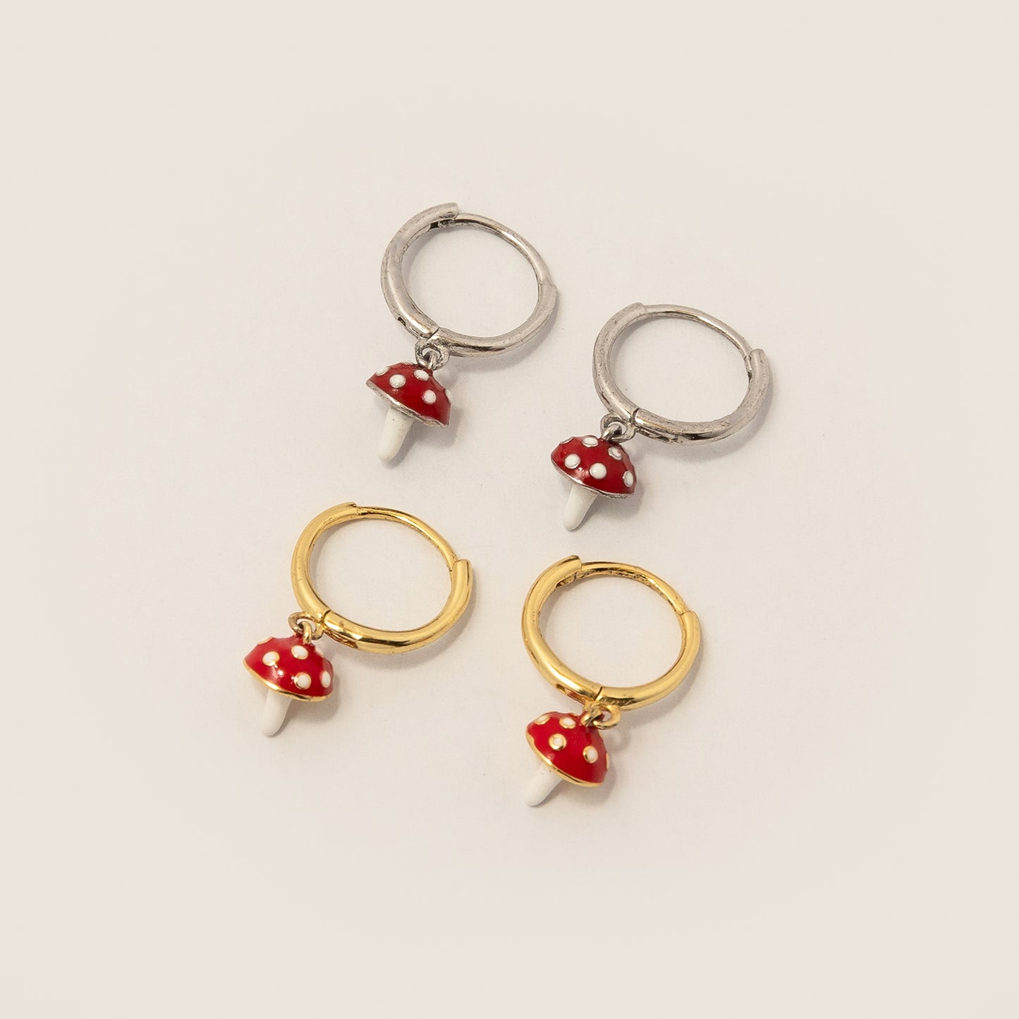 Aretes Honguitos Gold