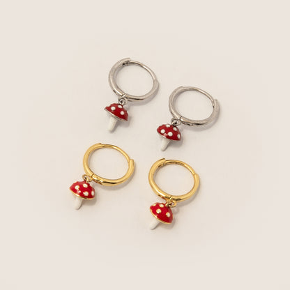 Aretes Honguitos Gold