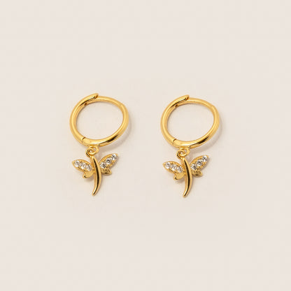 Aretes Libelula Gold