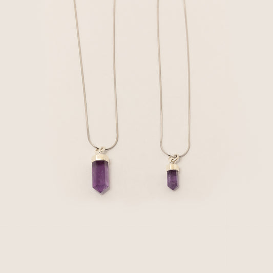 Collar Amatista Silver