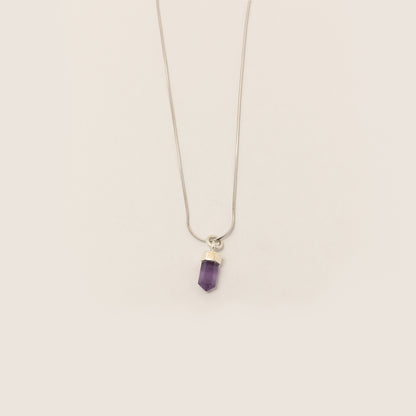 Collar Amatista Silver