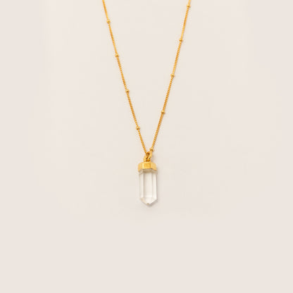 Collar Cuarzo Cristal Gold