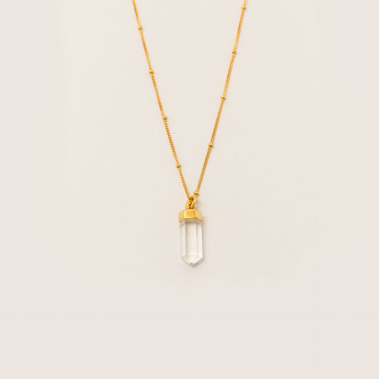 Collar Cuarzo Cristal Gold