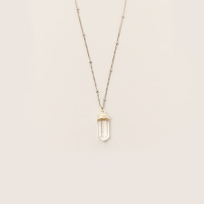 Collar Cuarzo Cristal Silver