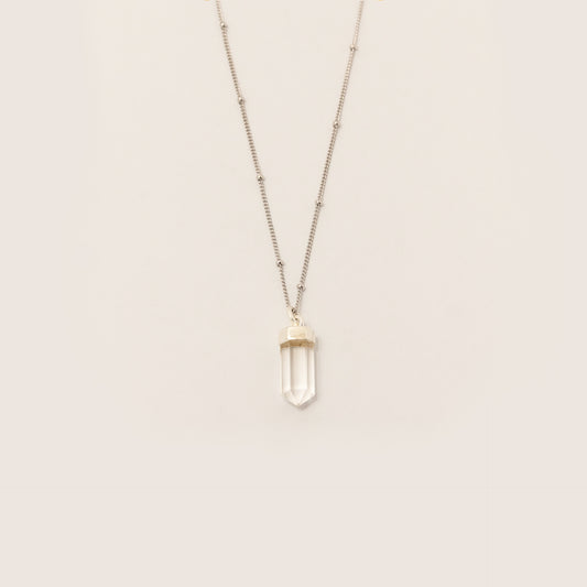 Collar Cuarzo Cristal Silver