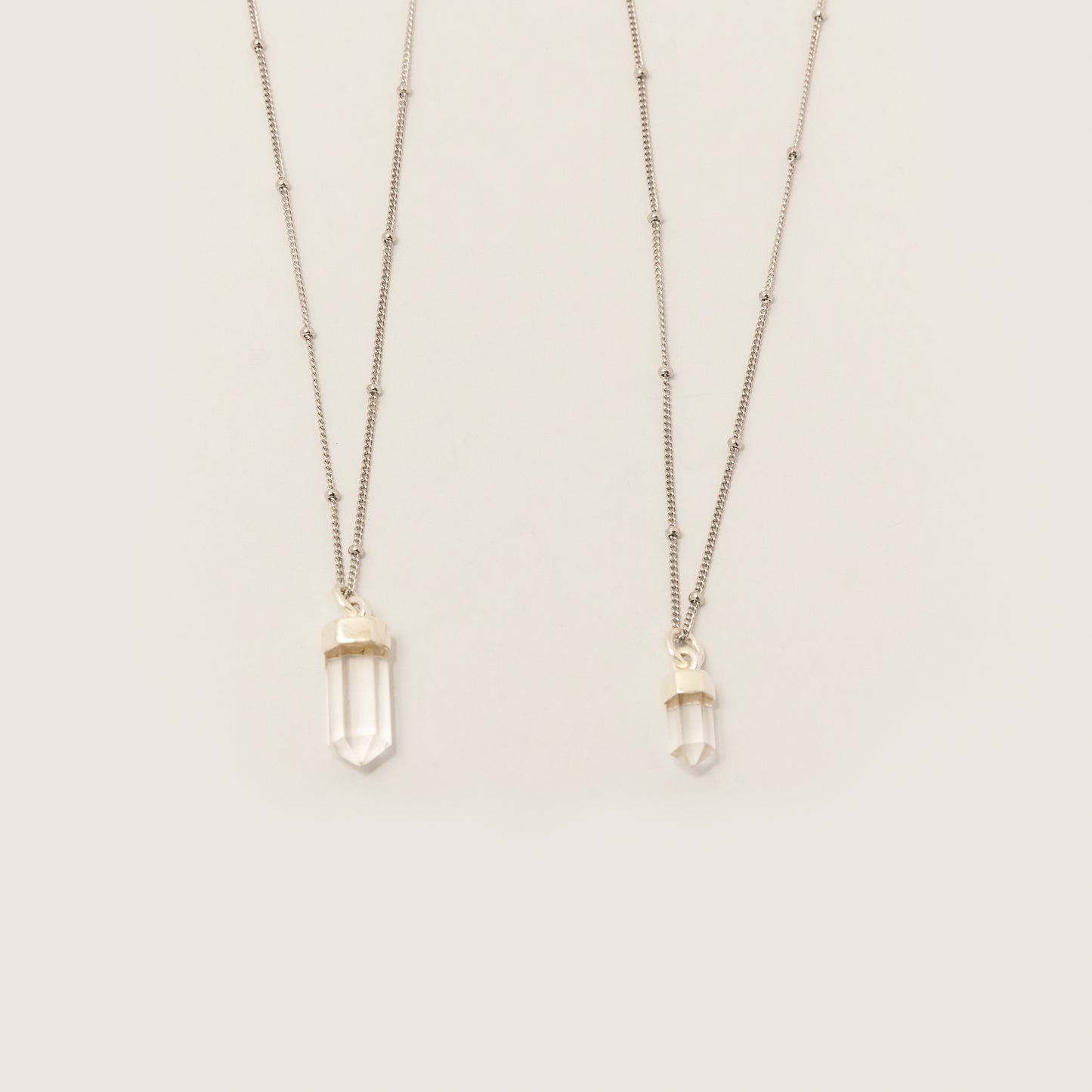 Collar Cuarzo Cristal Silver