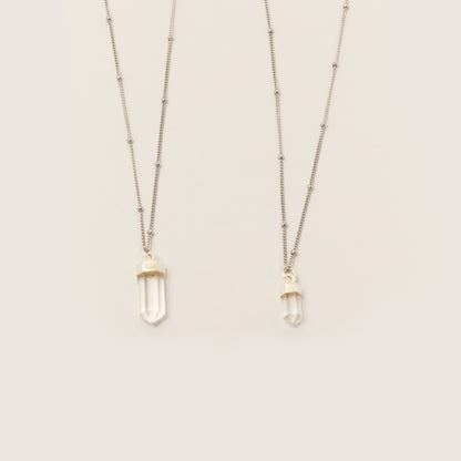 Collar Cuarzo Cristal Silver