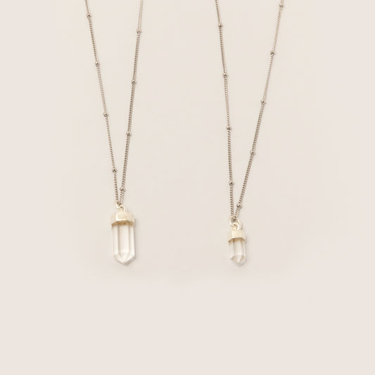 Collar Cuarzo Cristal Silver