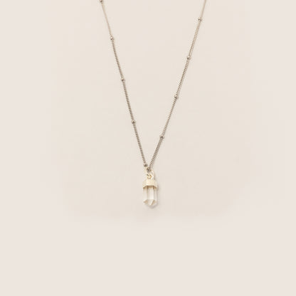 Collar Cuarzo Cristal Silver