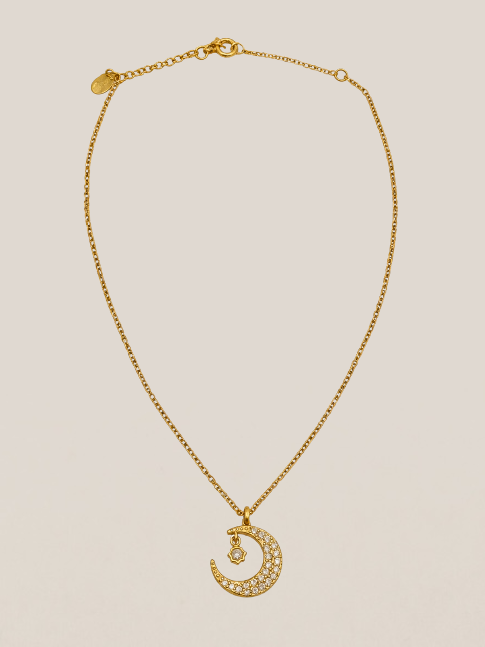 Collar Luna Brillante | Oro