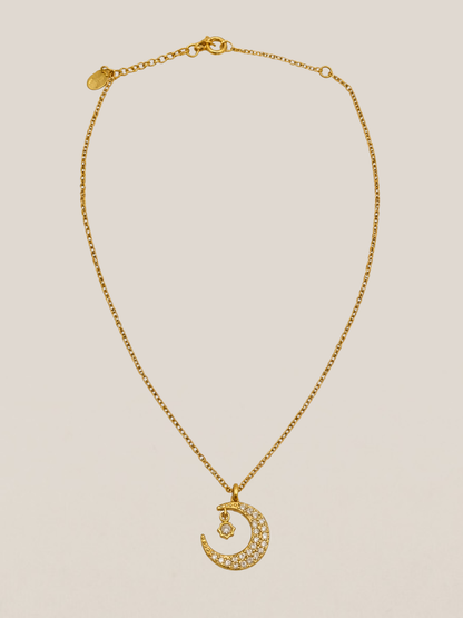 Collar Luna Brillante | Oro
