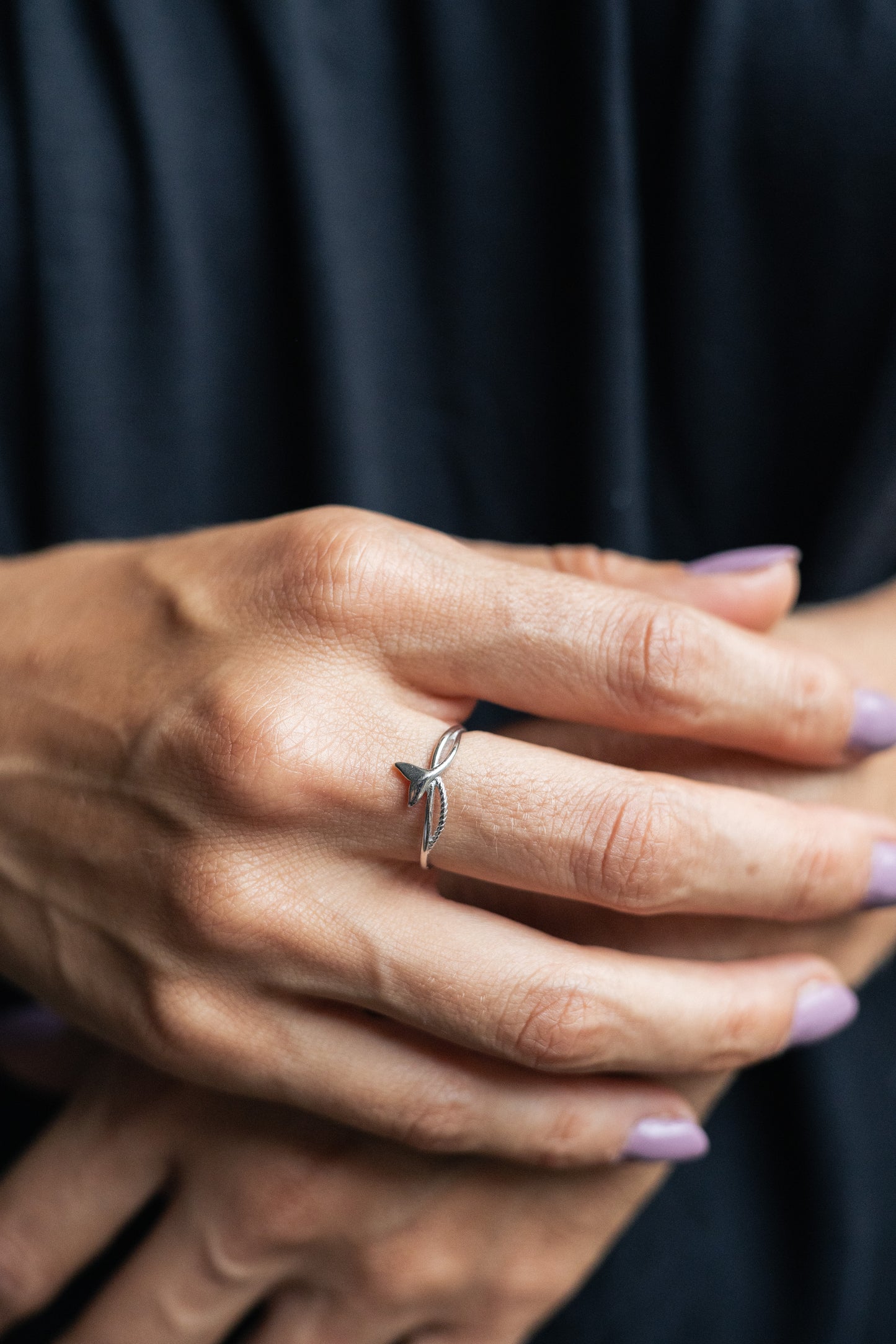 Anillo colita de ballena