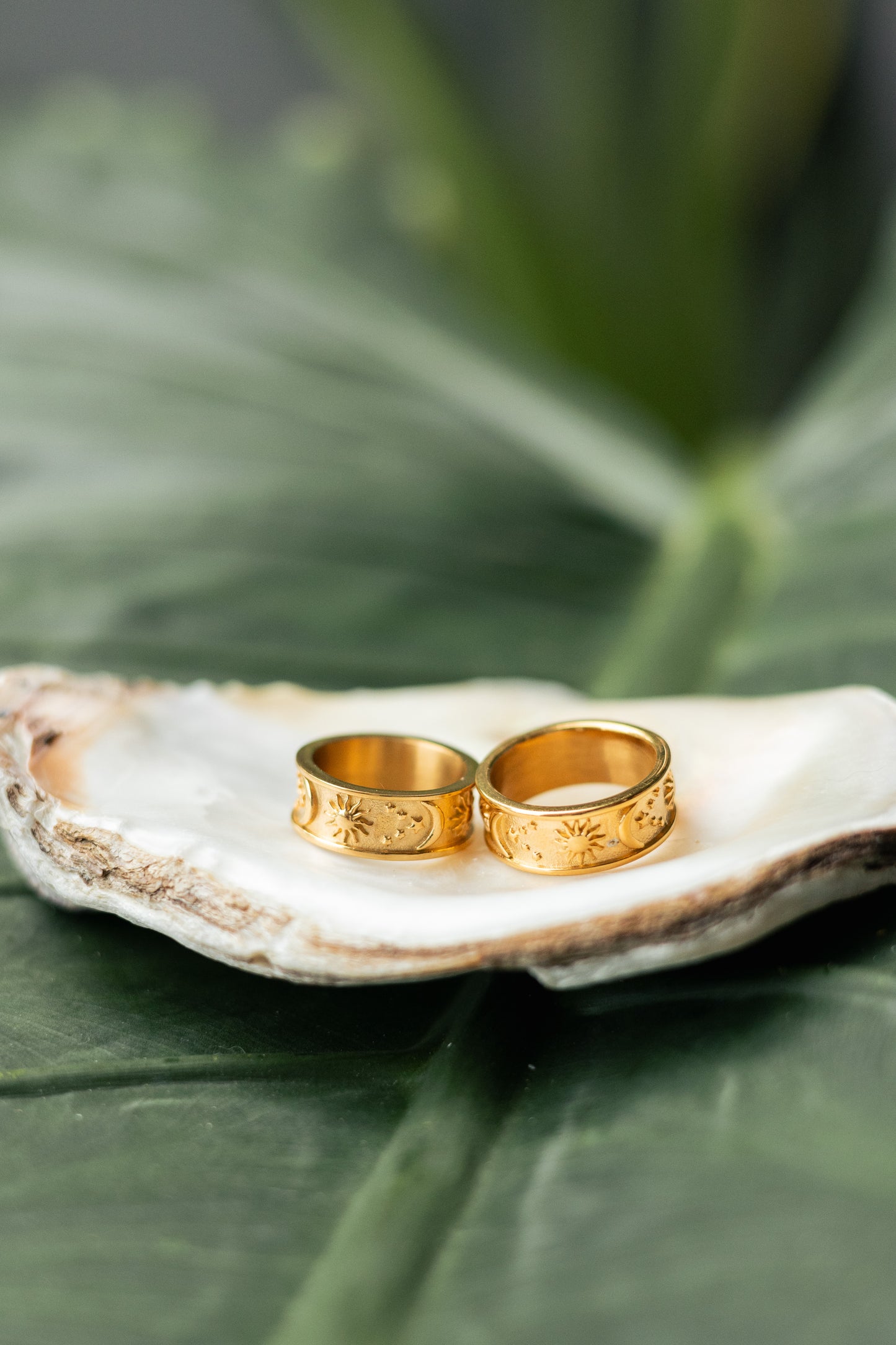 Anillo Sol y Luna Oro