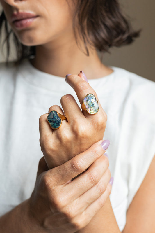 Anillo Maximalista Nacar - Colors