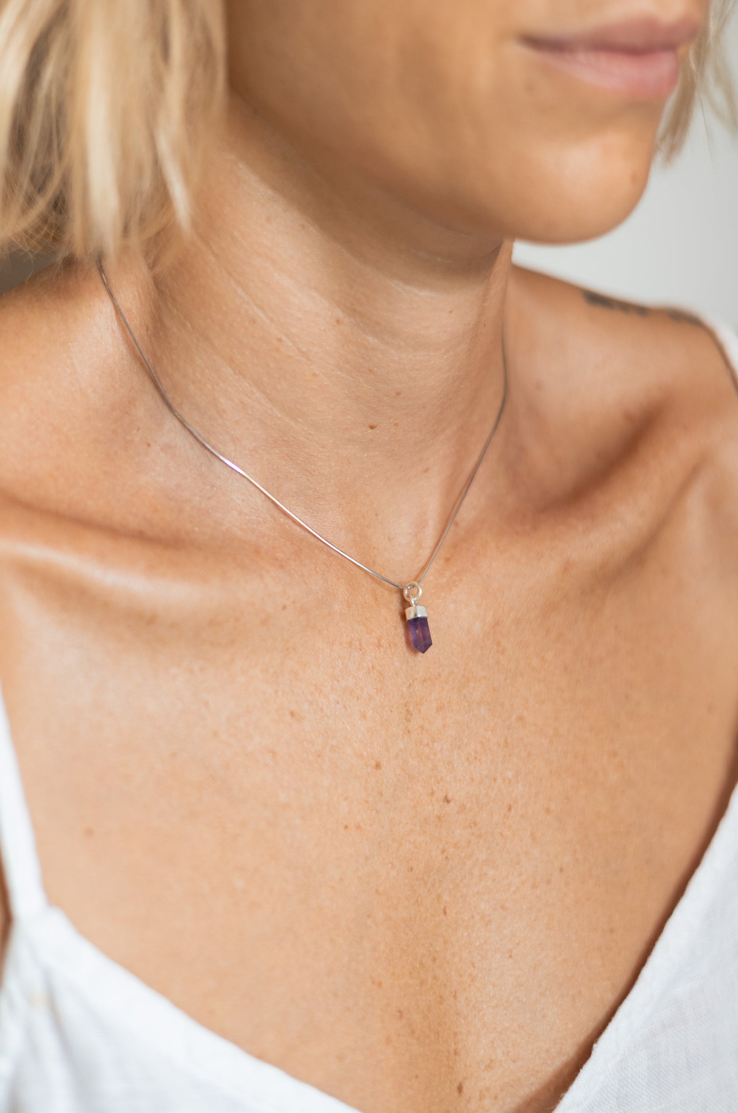 Collar Amatista Silver