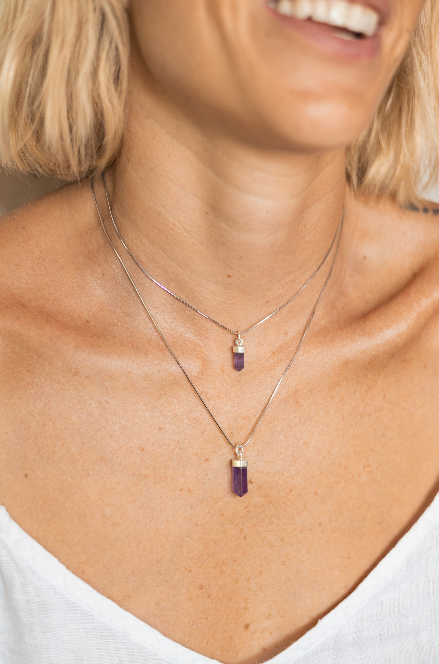 Collar Amatista Silver