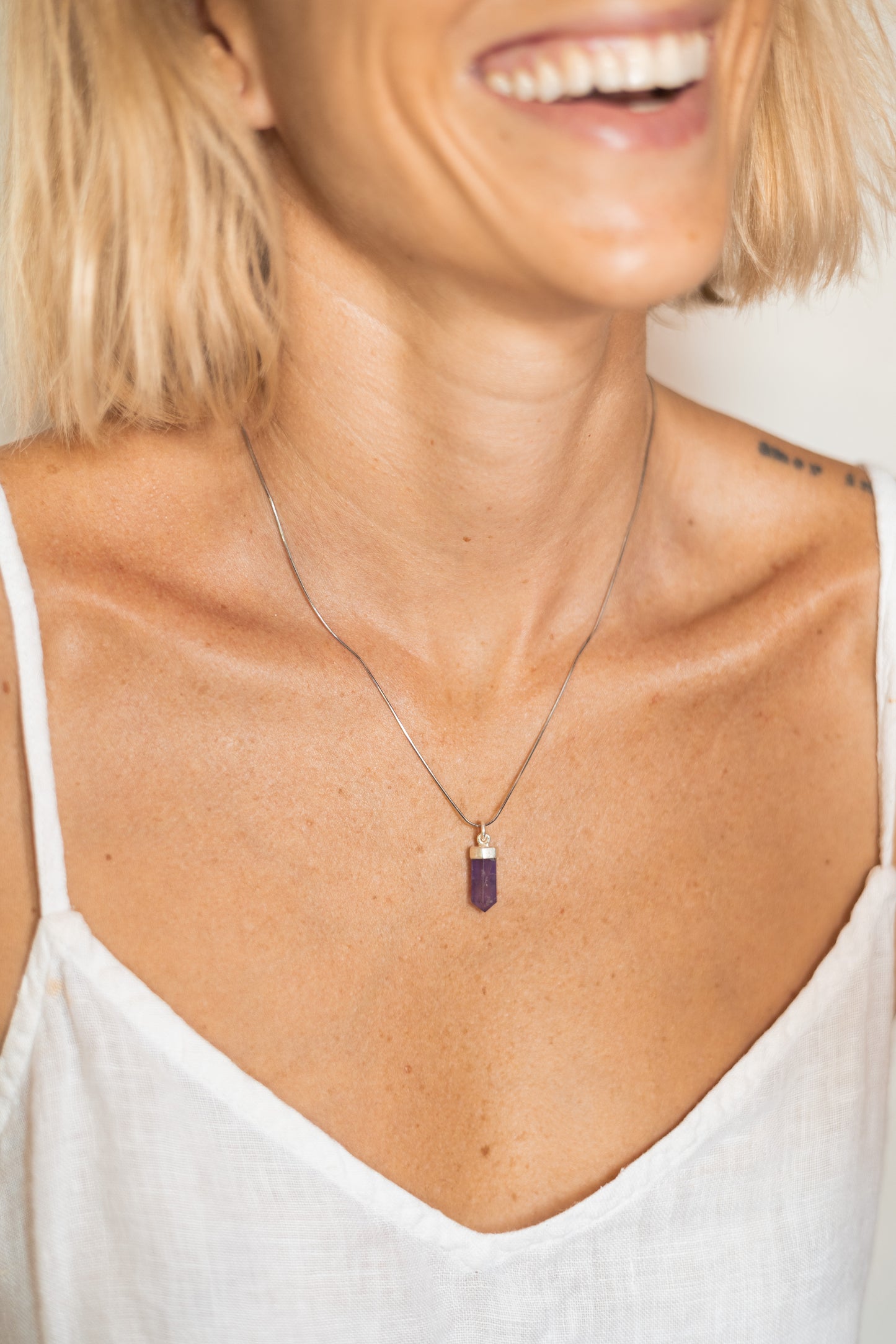 Collar Amatista Silver