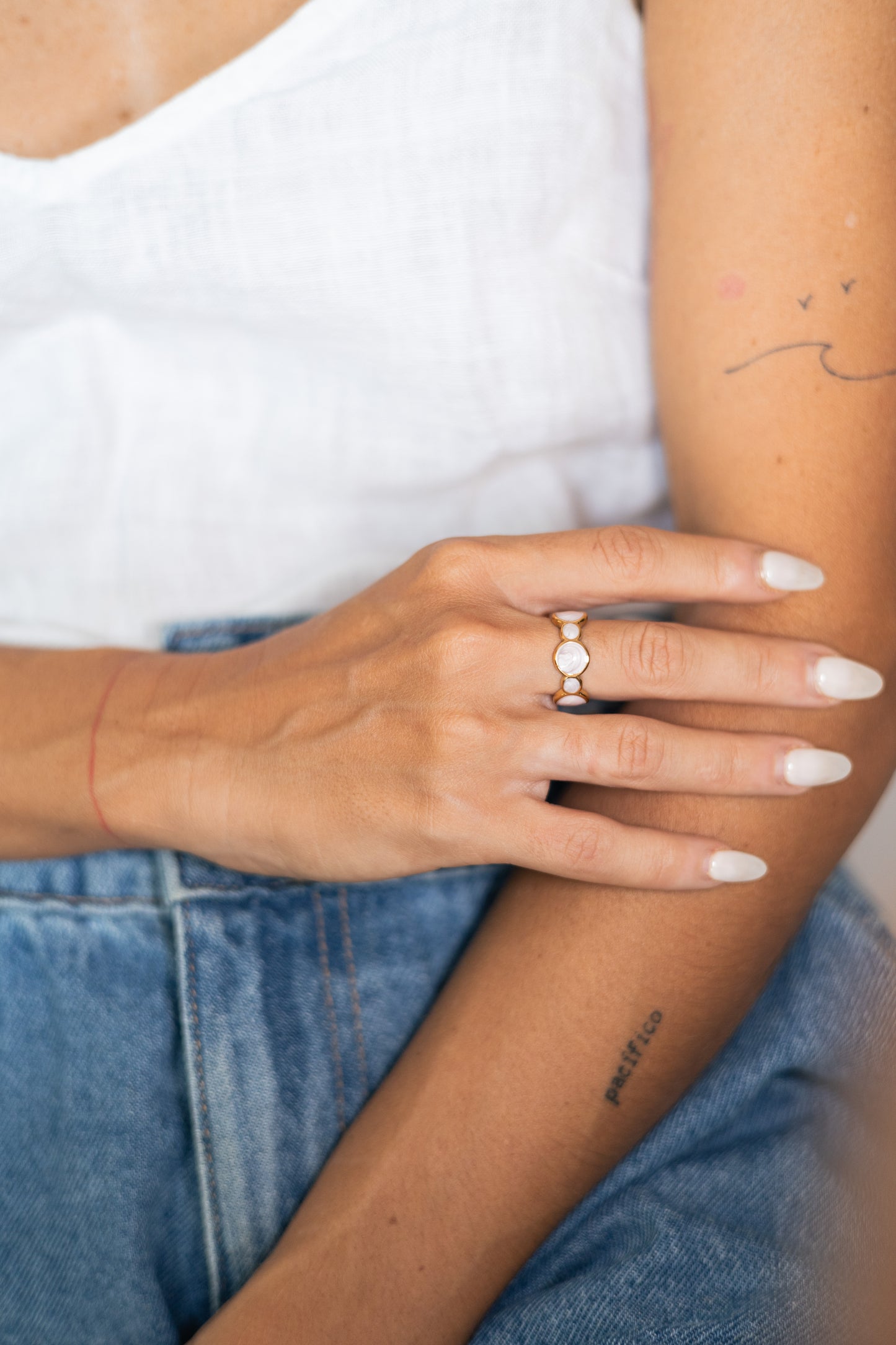 Anillo Bubble Blanco